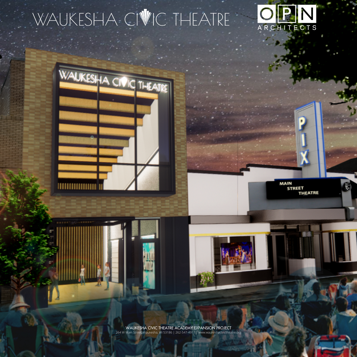 Waukesha Civic Theatre Proposed Exterior Front